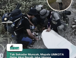 Tak Sekadar Muncak, Mapala UMKOTA Gelar Aksi Bersih Jalur Hingga Penanaman Pohon di Gunung Bota