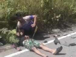 Gagal Menyalip di Tikungan, Dua Motor Tabrakan di Desa Latawaro Kolaka Utara