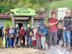 Sambut Lebaran 1447 H, PT Citra Silika Mallawa Salurkan Ratusan Paket Sembako di Desa Sulaho