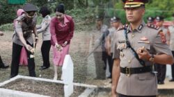Polres Kolaka Utara Gelar Upacara Ziarah dan Tabur Bunga di TMP Puncak Monapa Jelang Hari Bhayangkara ke-80