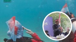 Kibarkan Merah Putih di Kedalaman 8 Meter, 60 Penyelam Upacara Bawah Laut di Kolaka Utara