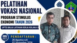 UPTD BLK Kolaka Utara Buka Pendaftaran Pelatihan Vokasi Nasional Reguler 1 Tahun 2026